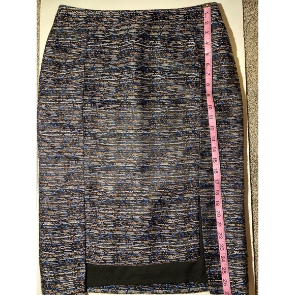 Halogen multi color tweed business split skirt - Picture 3 of 6
